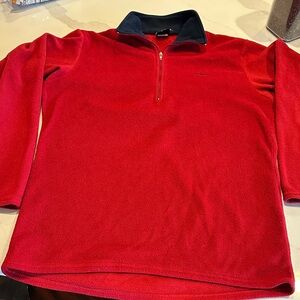 Patagonia Men's Red Zip-Up fleece Sweater